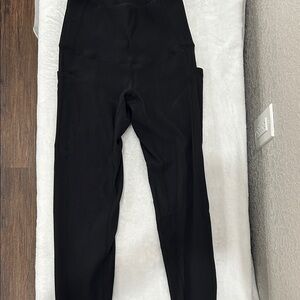 High-Waisted Black Leggings